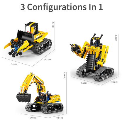 iM.Master STEM Academy: Mechanical Master - R/C 3-In-1: Excavator & Robot - 430pcs