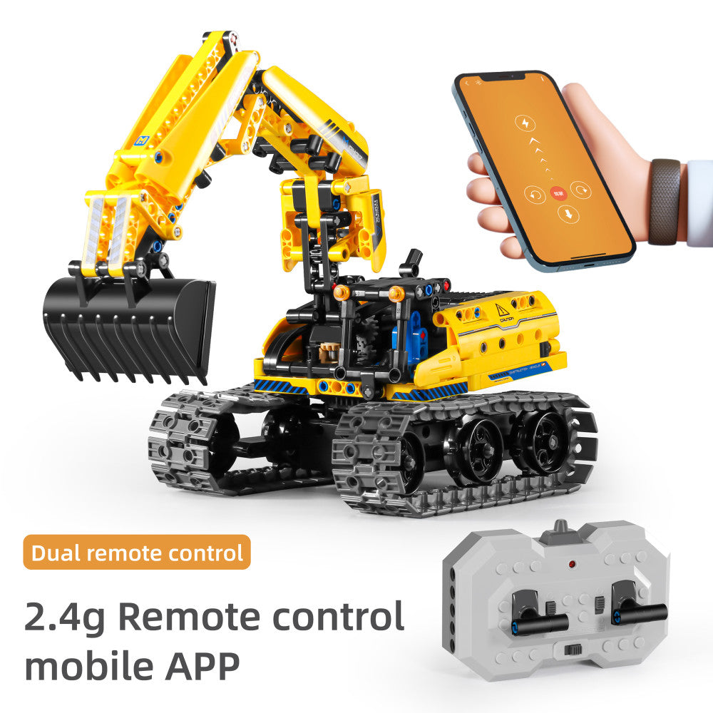 iM.Master STEM Academy: Mechanical Master - R/C 3-In-1: Excavator & Robot - 430pcs