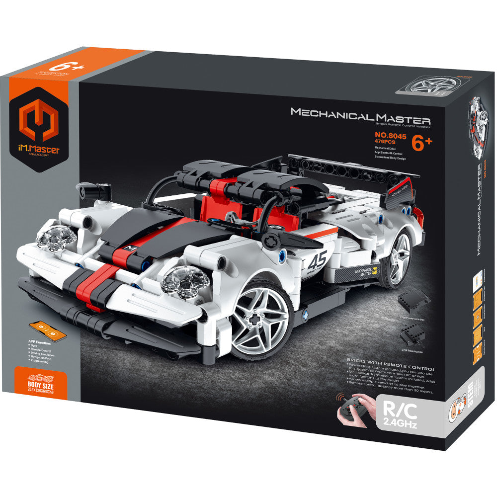 iM.Master STEM Academy: Mechanical Master - R/C Super Car: White/Red/Black 476pcs