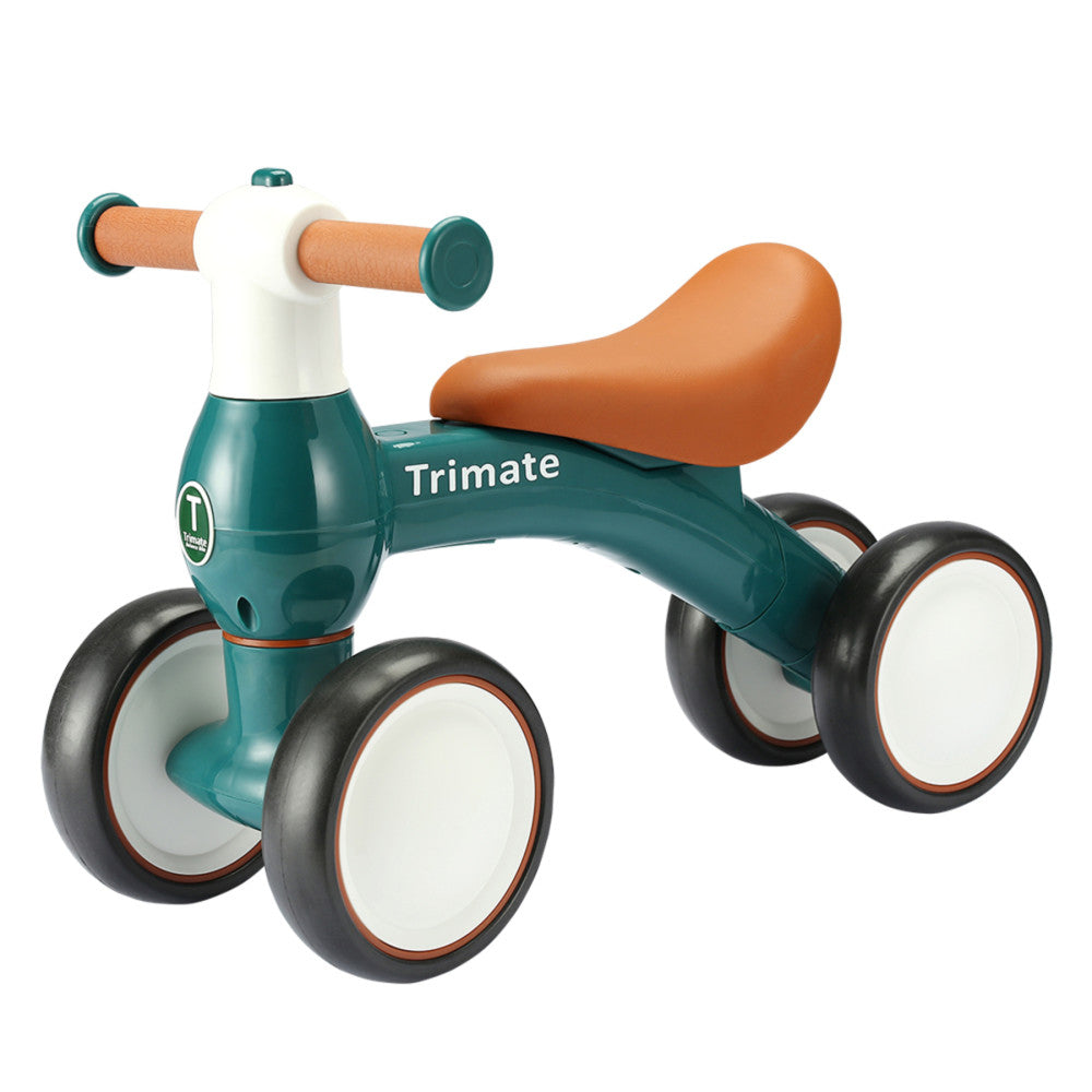 Trimate Baby Walker Balance Bike - Green, Ideal for 1-Year-Olds