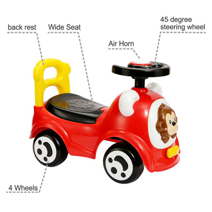 Trimate Interactive Toddler Ride-On Car with Music and Horn, Ages 1-3