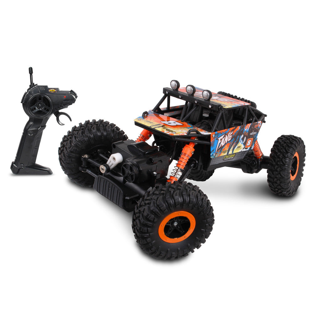 NKOK Mean Machines RC Rock Crawler Fang - 1:16 Scale Radio Control with LED Lights