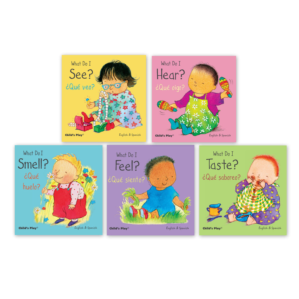 Child's Play Books Small Senses 5-Piece Bilingual Board Book Set