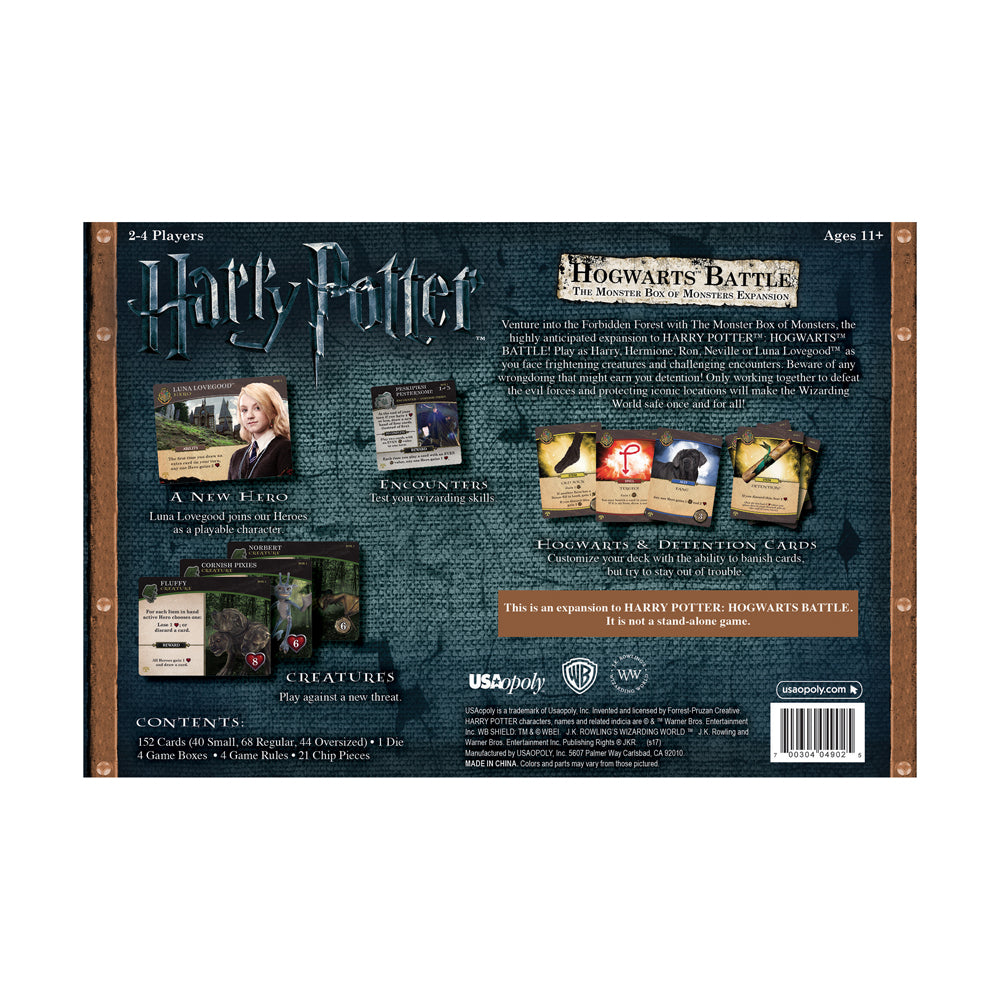 USAopoly Harry Potter Hogwarts Battle: Monster Box of Monsters Expansion Game