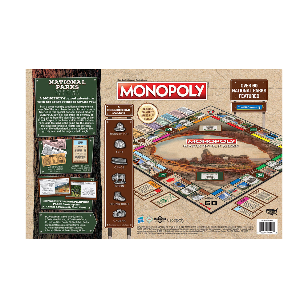 Monopoly National Parks Edition Board Game by USAopoly