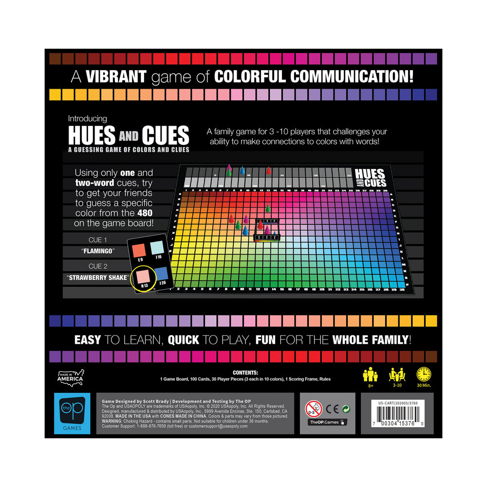 Hues and Cues Colorful Party Board Game