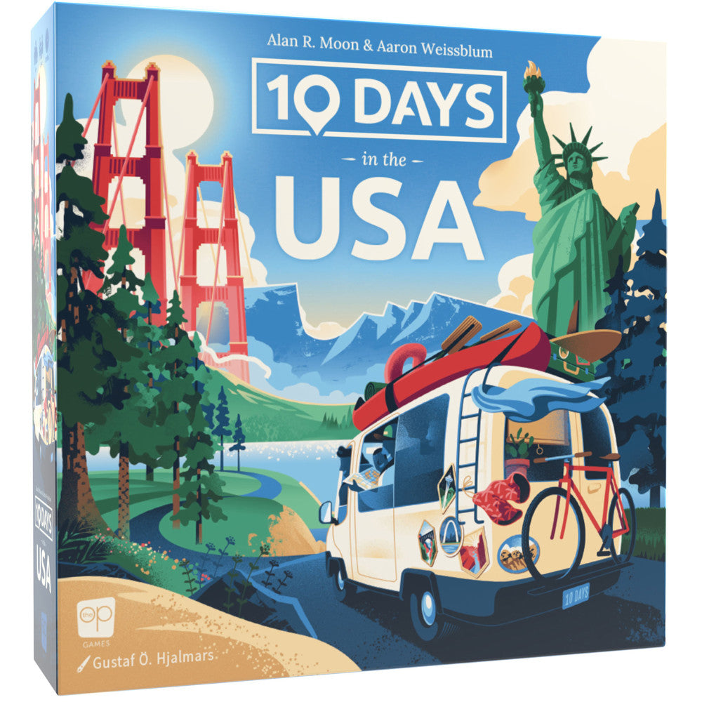 USAopoly: 10 Days in The USA - Strategy Board Game, Ages 8+, 2-4 Players