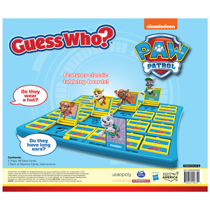 GUESS WHO?: PAW Patrol - Collectible Guessing Board Game, Kids Ages 6+