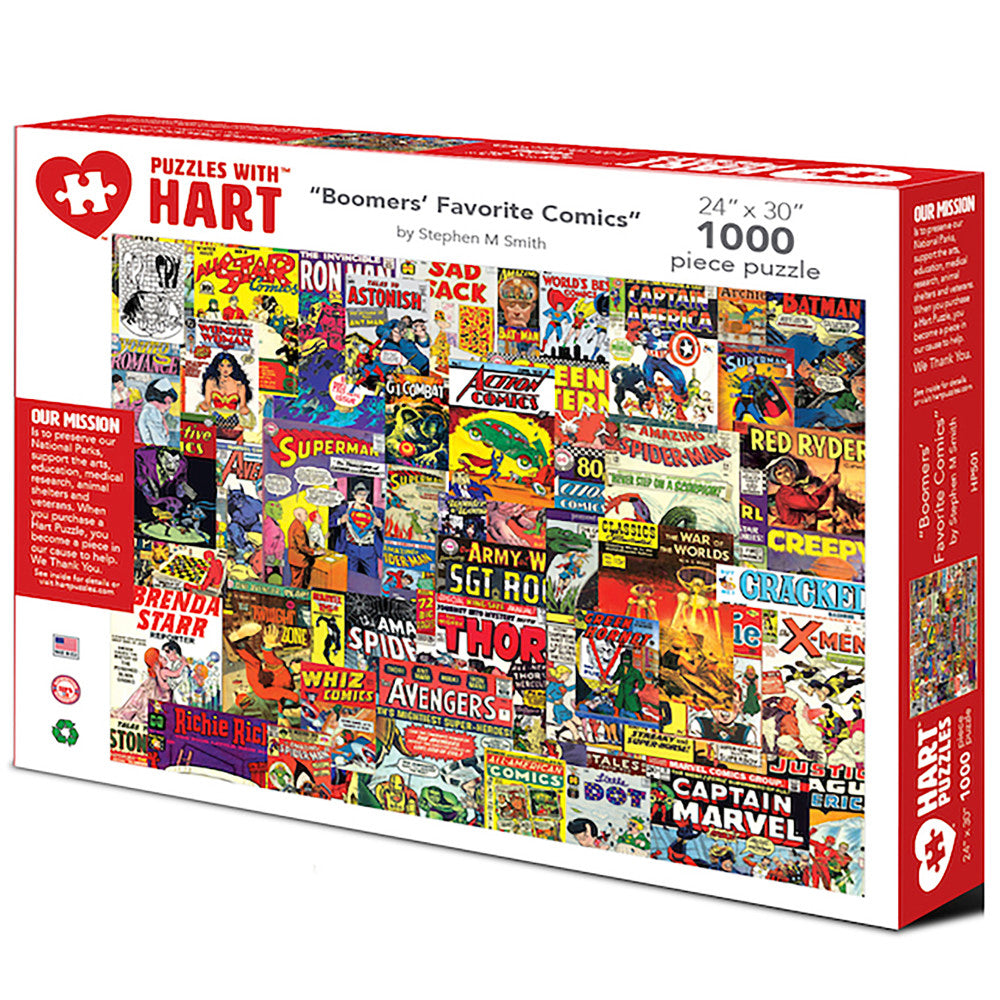 Boomers' Favorite Comics 1000 pc Jigsaw Puzzle by Steve Smith