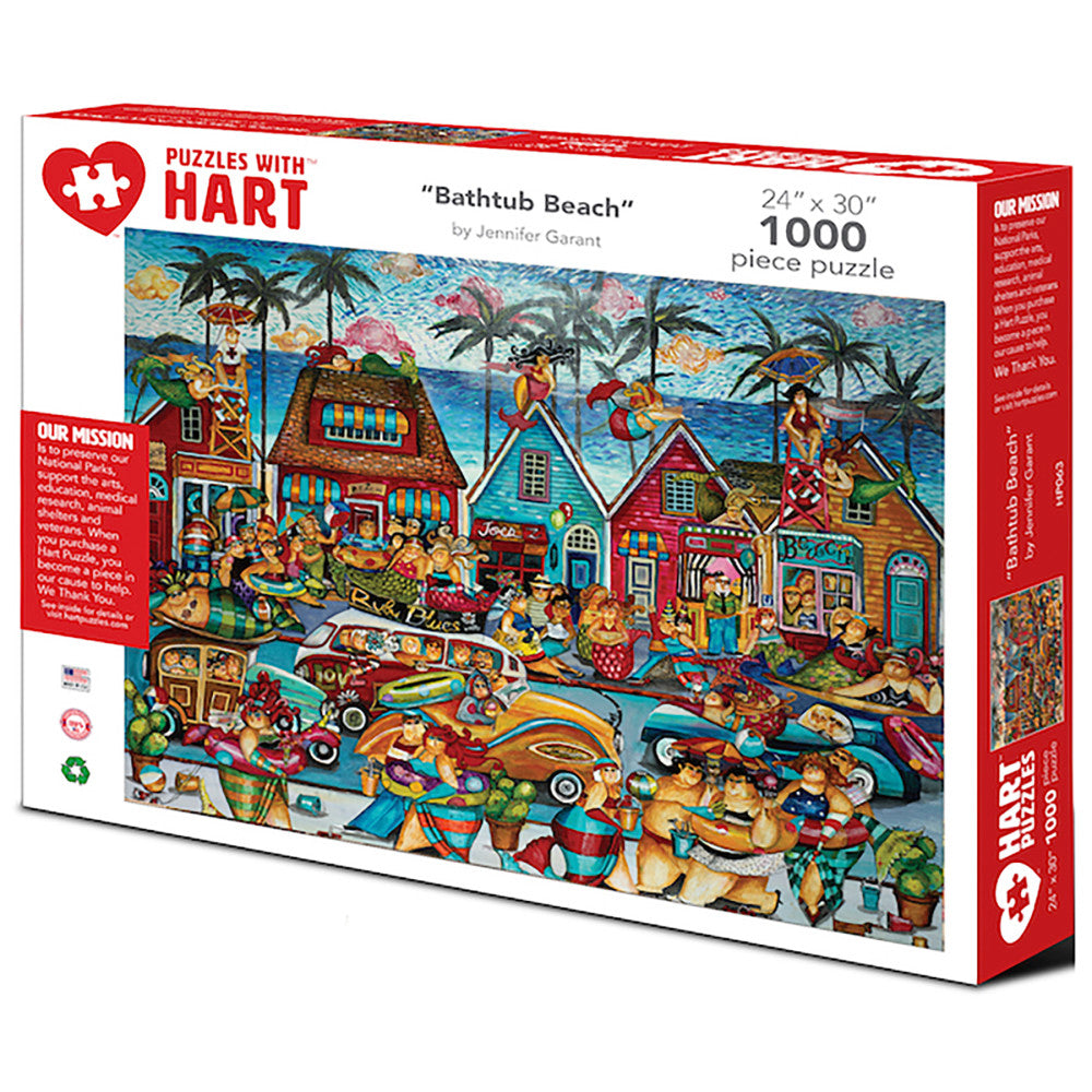 Jennifer Garant Bathtub Beach Jigsaw Puzzle - 1000 pc