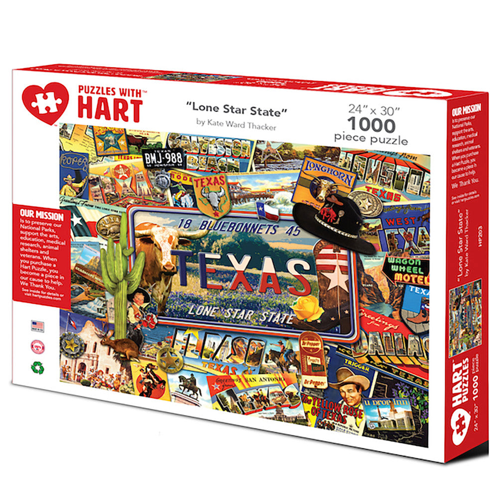 Lone Star State 1000-Piece Jigsaw Puzzle by Kate Ward Thacker