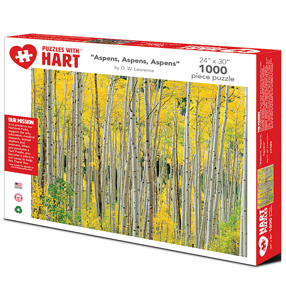 Aspens, Aspens, Aspens by O W Lawrence 1000-Piece Premium Puzzle