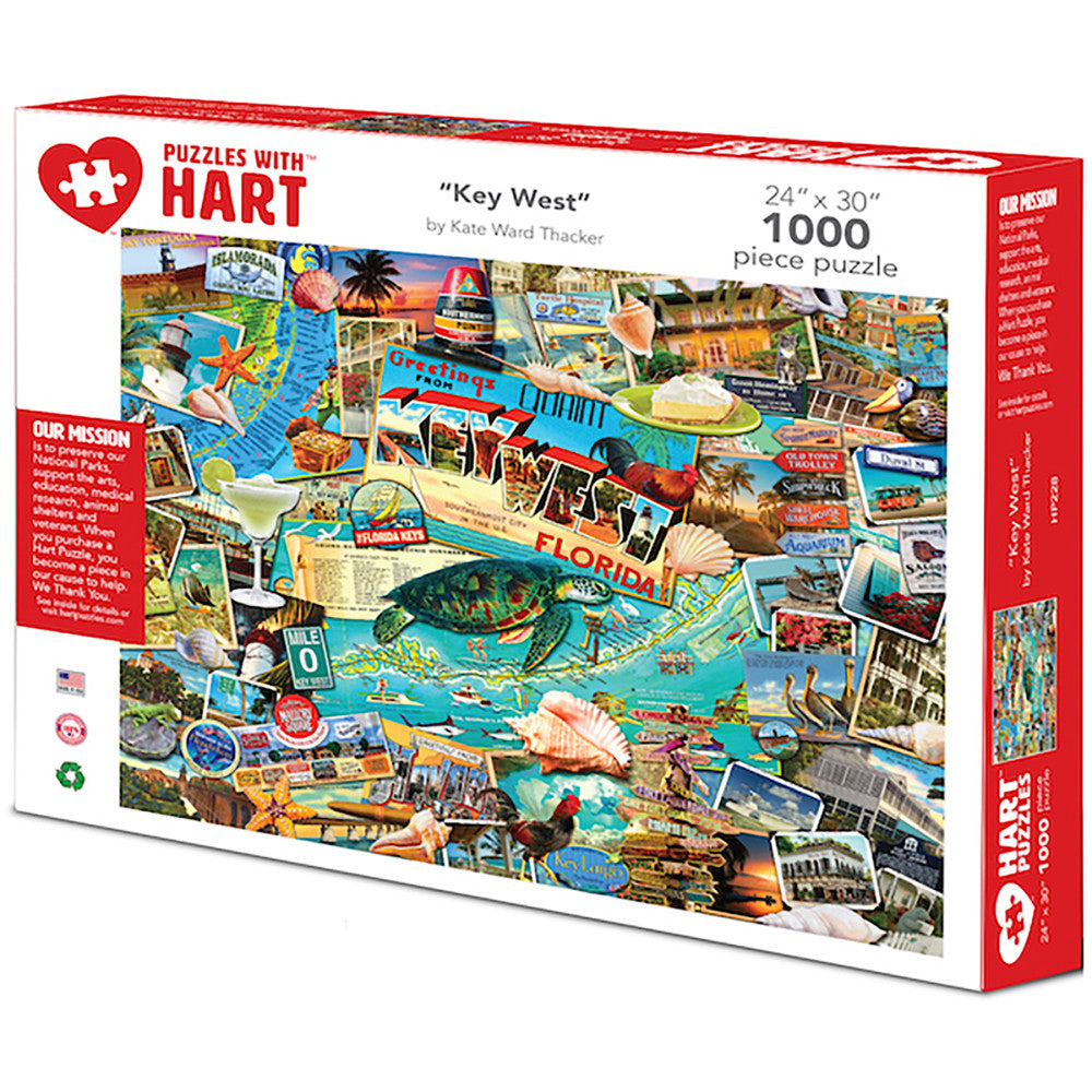 Hart Puzzles Key West Tropical Paradise Jigsaw Puzzle - 1000 pc