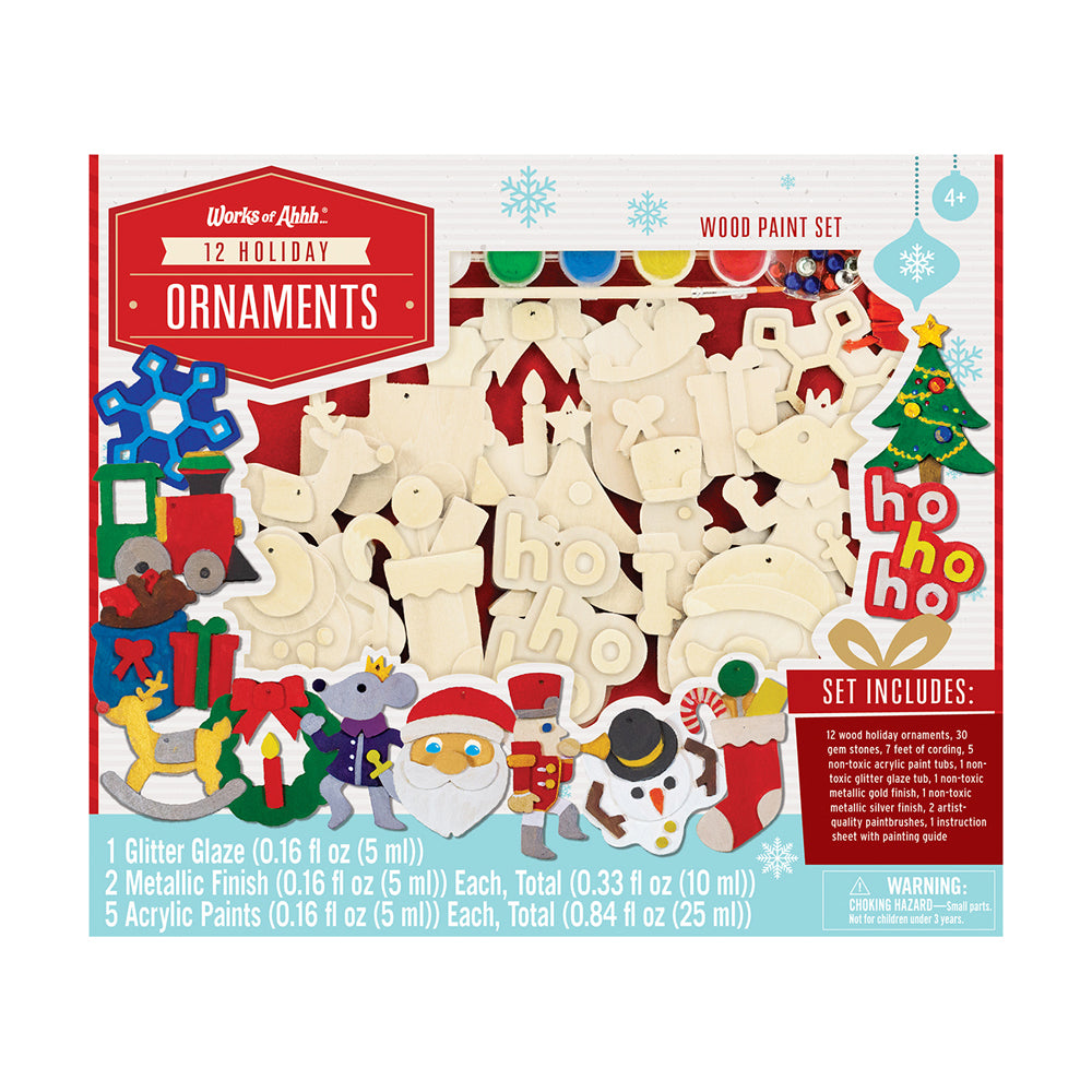 Masterpieces Works of Ahhh Holiday Wood Ornaments Painting Kit