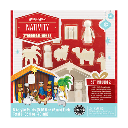 Masterpieces Works of Ahhh Nativity Wood Painting Kit