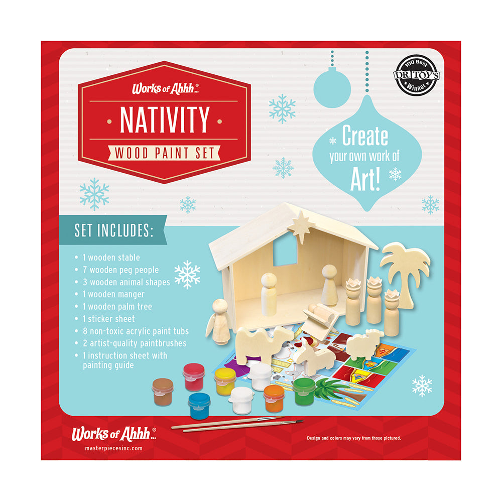 Masterpieces Works of Ahhh Nativity Wood Painting Kit