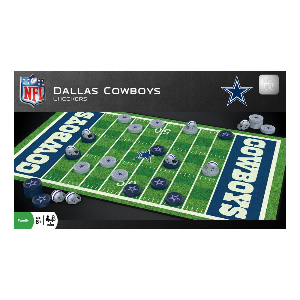 Dallas Cowboys NFL Checkers Game Set by Masterpieces