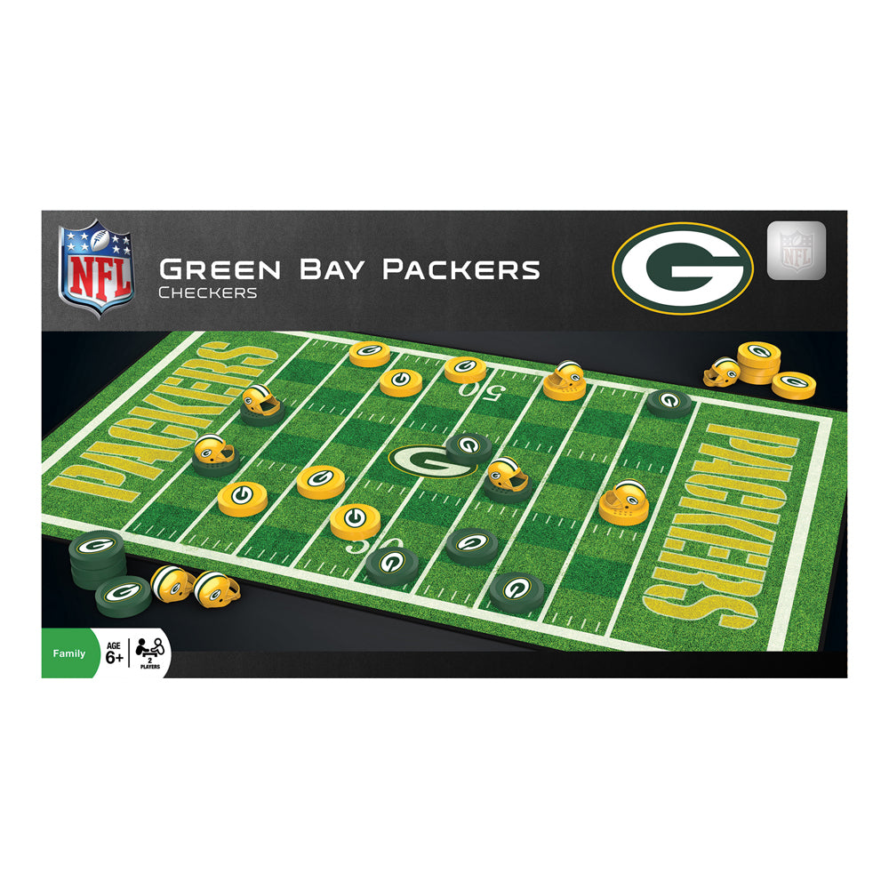 Green Bay Packers NFL Checkers Game Set