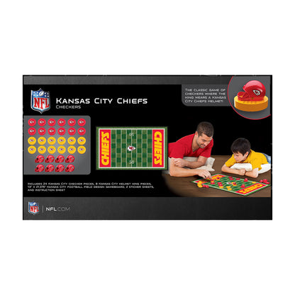 Kansas City Chiefs NFL Checkers Game Set by Masterpieces Puzzles