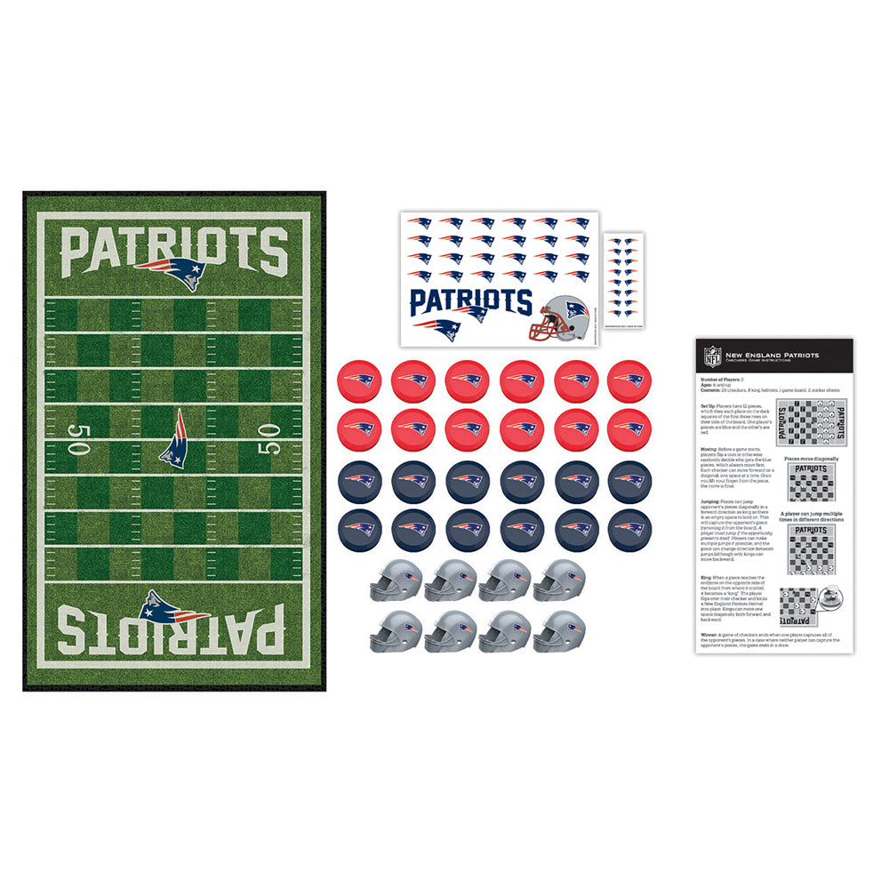 New England Patriots NFL Checkers Game Set by Masterpieces