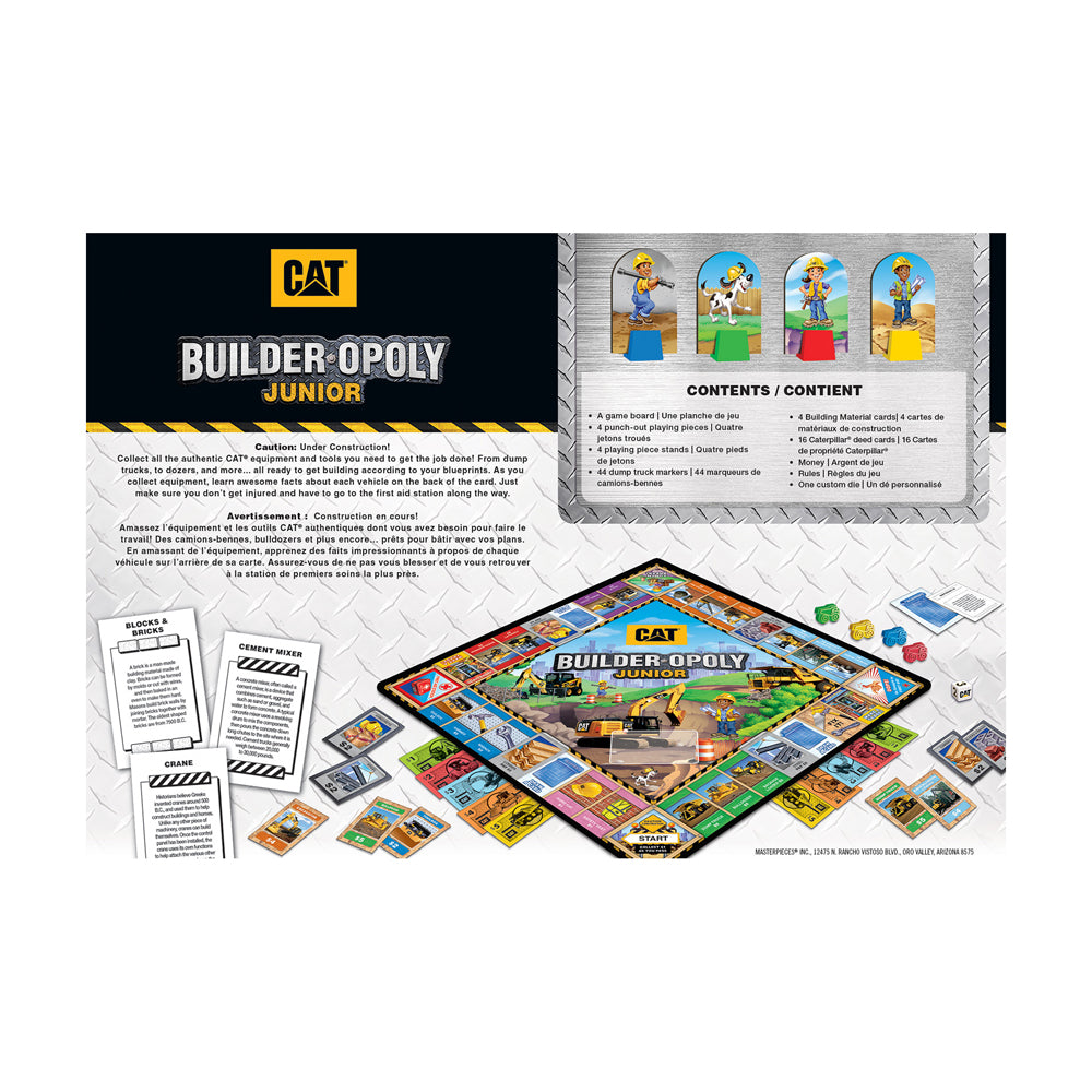 Caterpillar Builder Opoly Junior Board Game