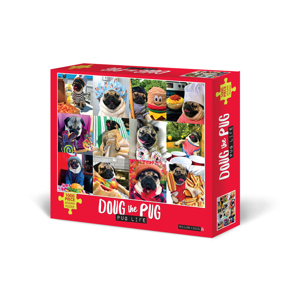 Willow Creek Doug the Pug Life Jigsaw Puzzle - 1000 pc