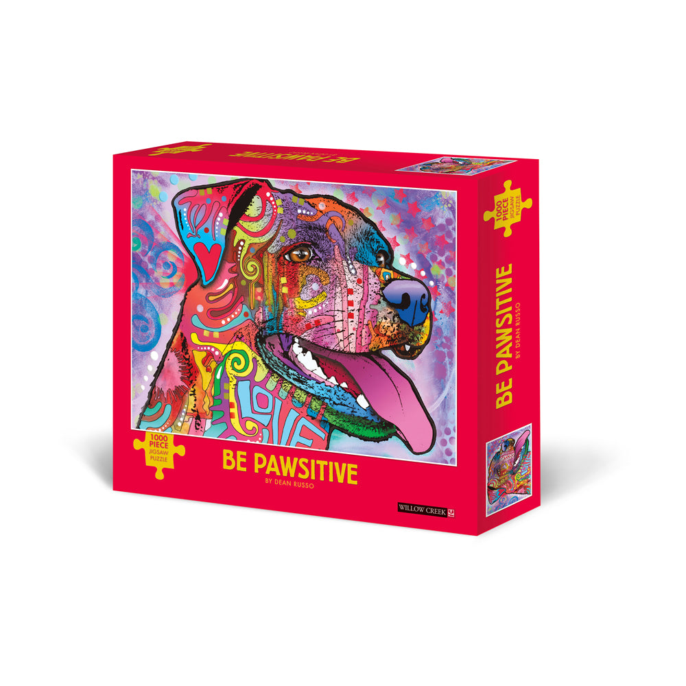 Dean Russo Be Pawsitive Dog-Themed Jigsaw Puzzle - 1000 pc