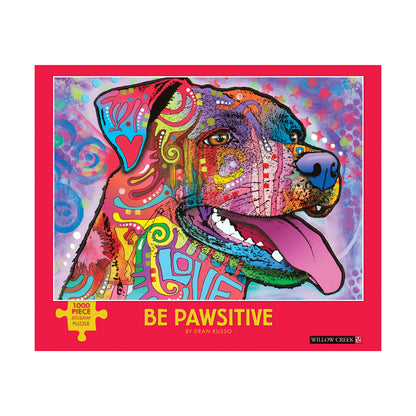 Dean Russo Be Pawsitive Dog-Themed Jigsaw Puzzle - 1000 pc