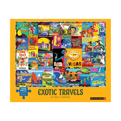 Willow Creek Press Exotic Travels Jigsaw Puzzle - 1000 pc