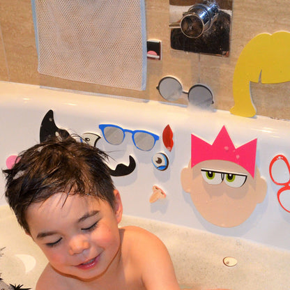 Buddy & Barney: Silly Faces Bath Time Stickers - 36 Reusable Foam Stickers