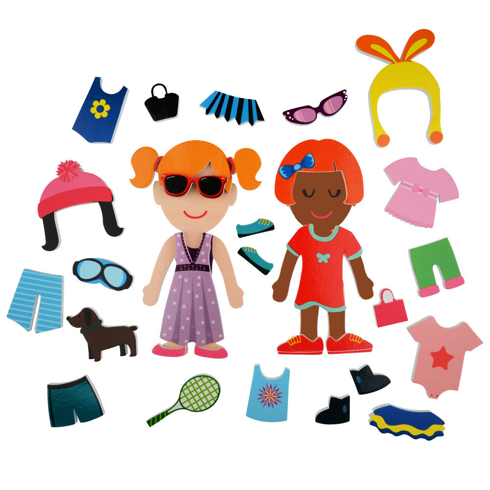 Buddy & Barney: Dressing Up Bath Time Stickers - 32 Reusable Foam Stickers