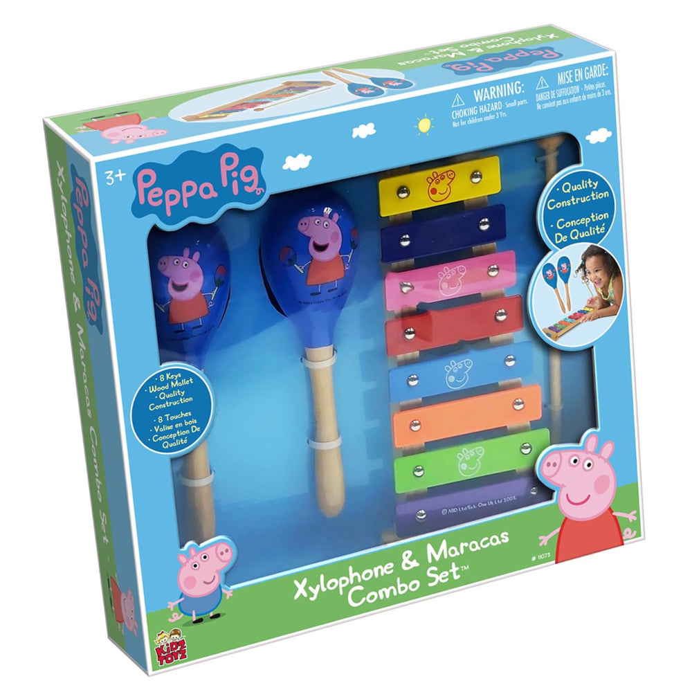 Peppa Pig: Colorful Wood Xylophone & Maracas Musical Set