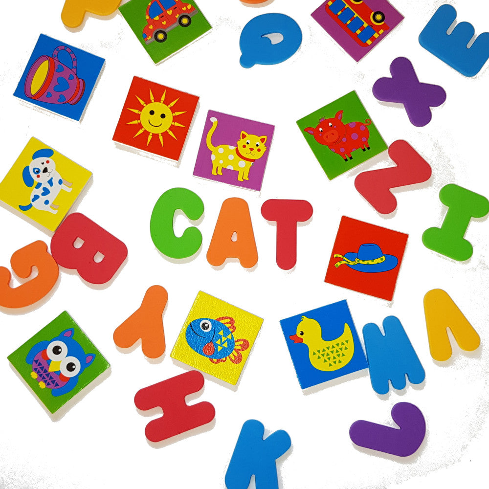 Buddy & Barney: Alphabet Bath Time Stickers - 38 Reusable Foam Stickers