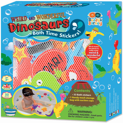 Buddy & Barney: Weird & Wonderful Dinosaurs Bath Time Stickers