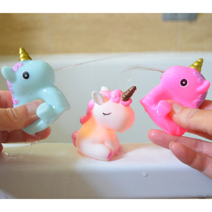 Buddy & Barney: Bath Time Unicorns - 3 Piece Toy Set