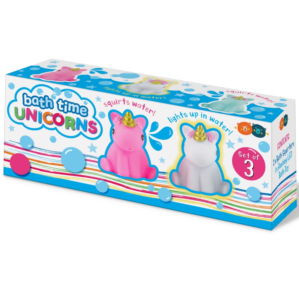 Buddy & Barney: Bath Time Unicorns - 3 Piece Toy Set