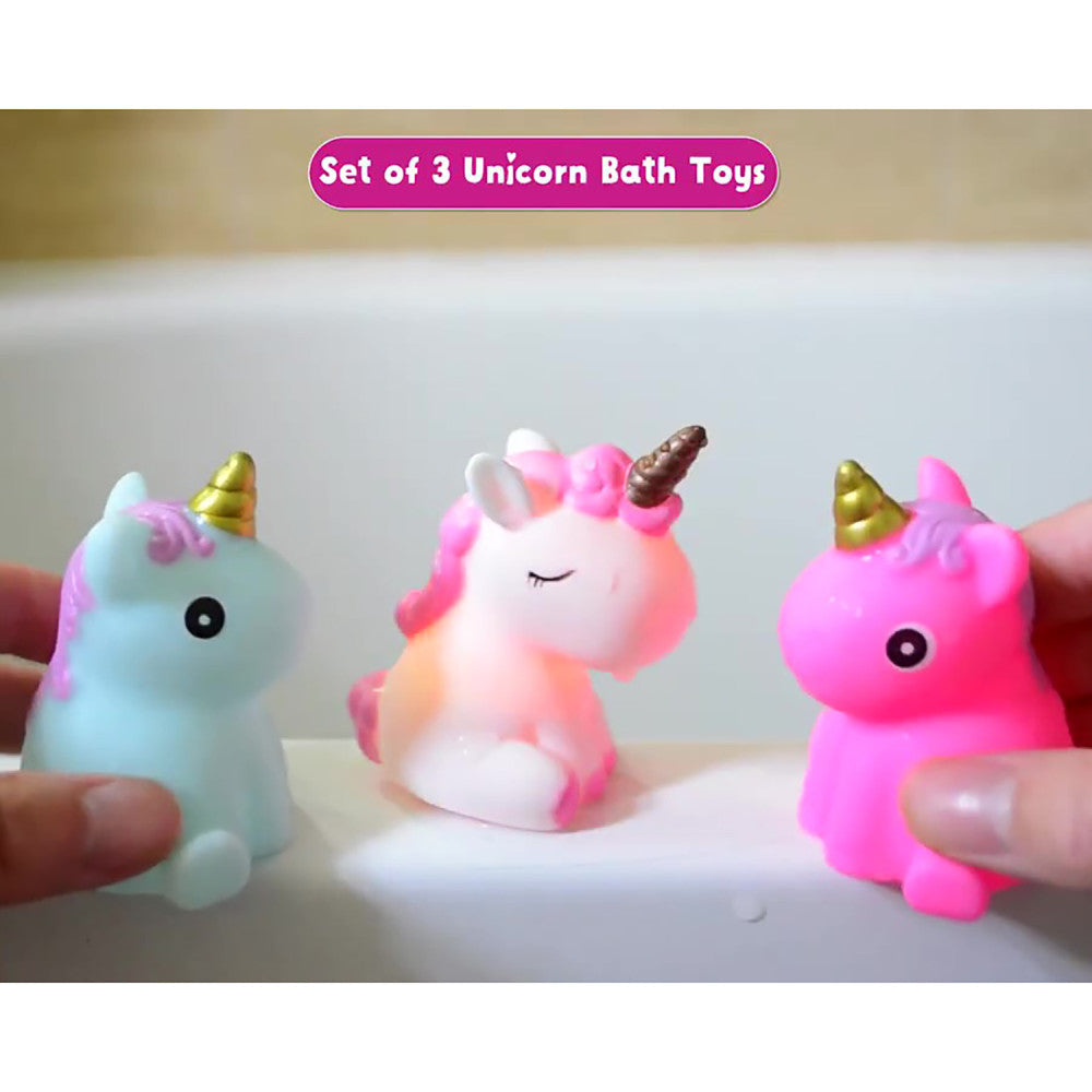 Buddy & Barney: Bath Time Unicorns - 3 Piece Toy Set