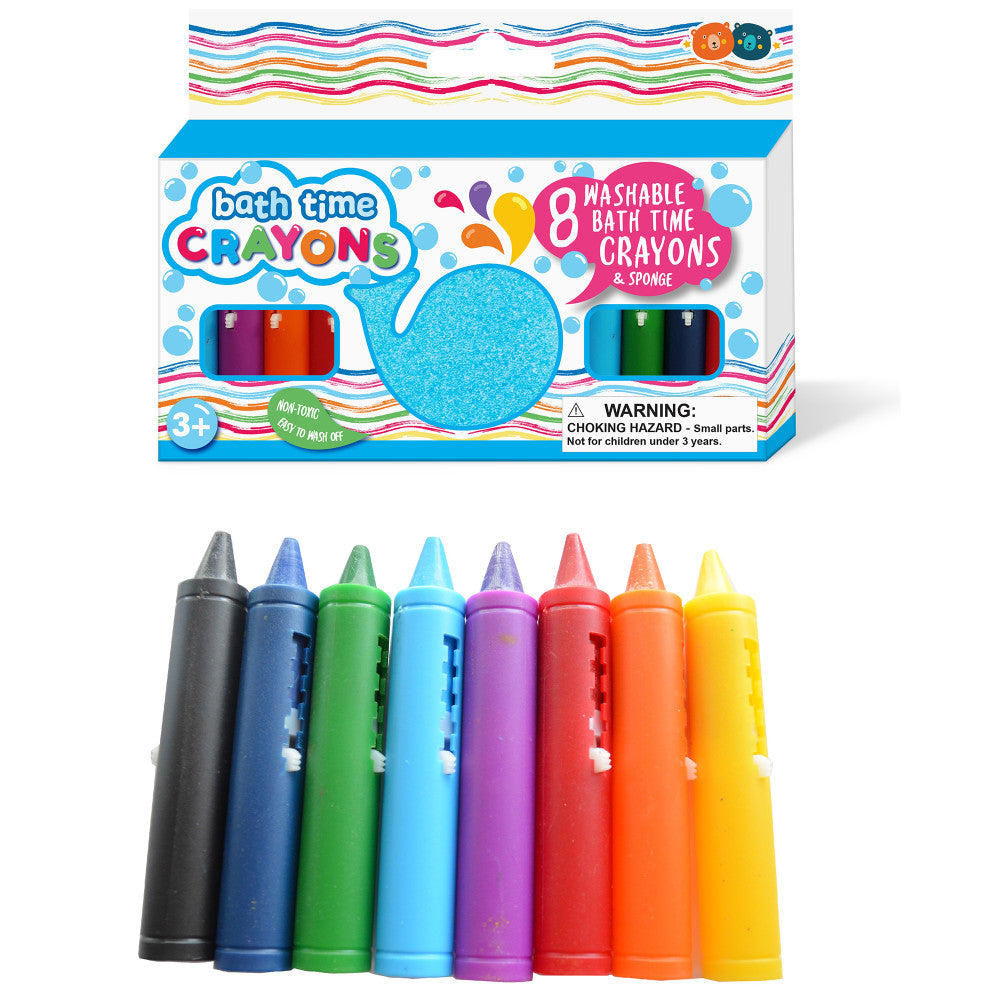 Buddy & Barney: Bath Time Crayons - 8 Washable Crayons