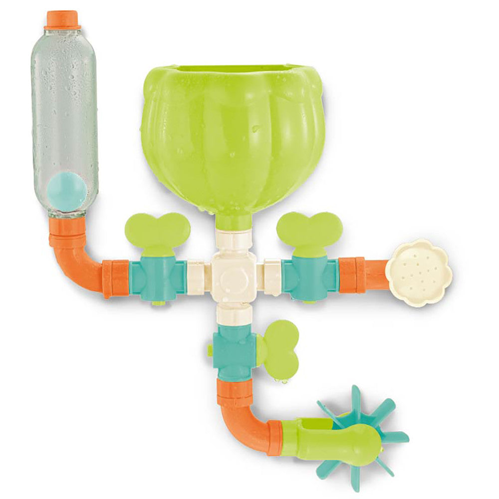 Buddy & Barney: Bath Time Waterfall - 16pc Water Works Pipes