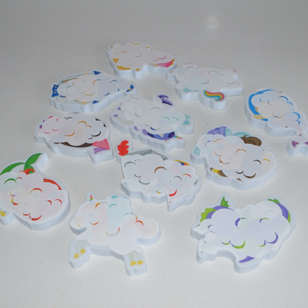 Buddy & Barney: Color Changing Bath Time Stickers - Magical Creatures