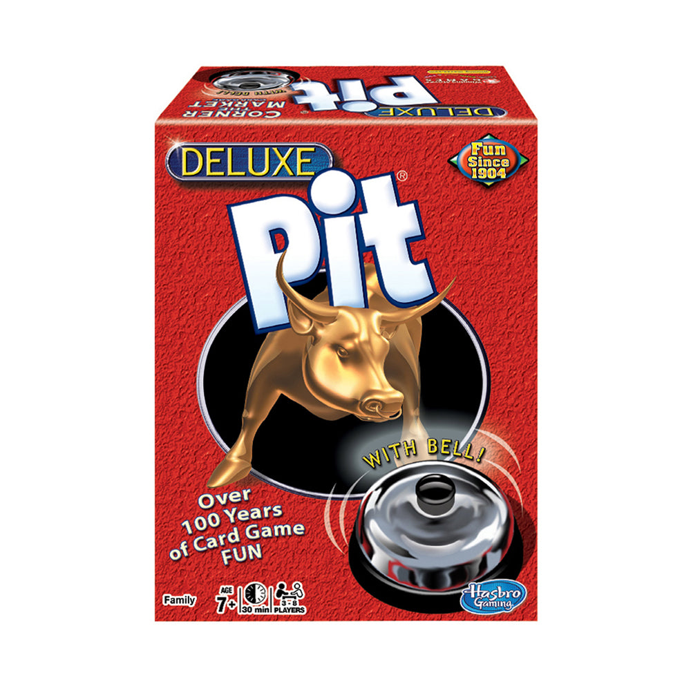 Deluxe Pit Card Game with Silver-Toned Bell by Winning Moves