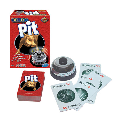 Deluxe Pit Card Game with Silver-Toned Bell by Winning Moves