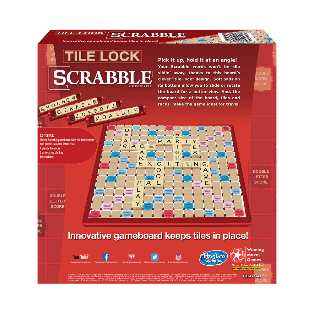 Tile Lock Scrabble Portable Edition Board Game