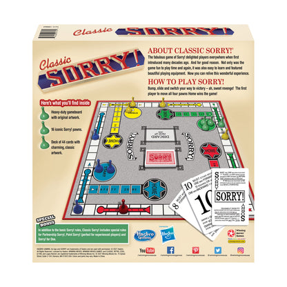 Classic Sorry Board Game with Original Artwork