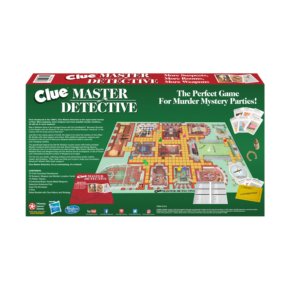 Clue Master Detective Expanded Board Game