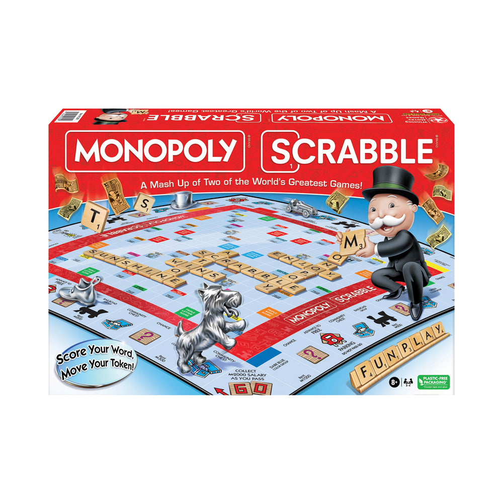 Monopoly Scrabble Hybrid Board Game by Winning Moves