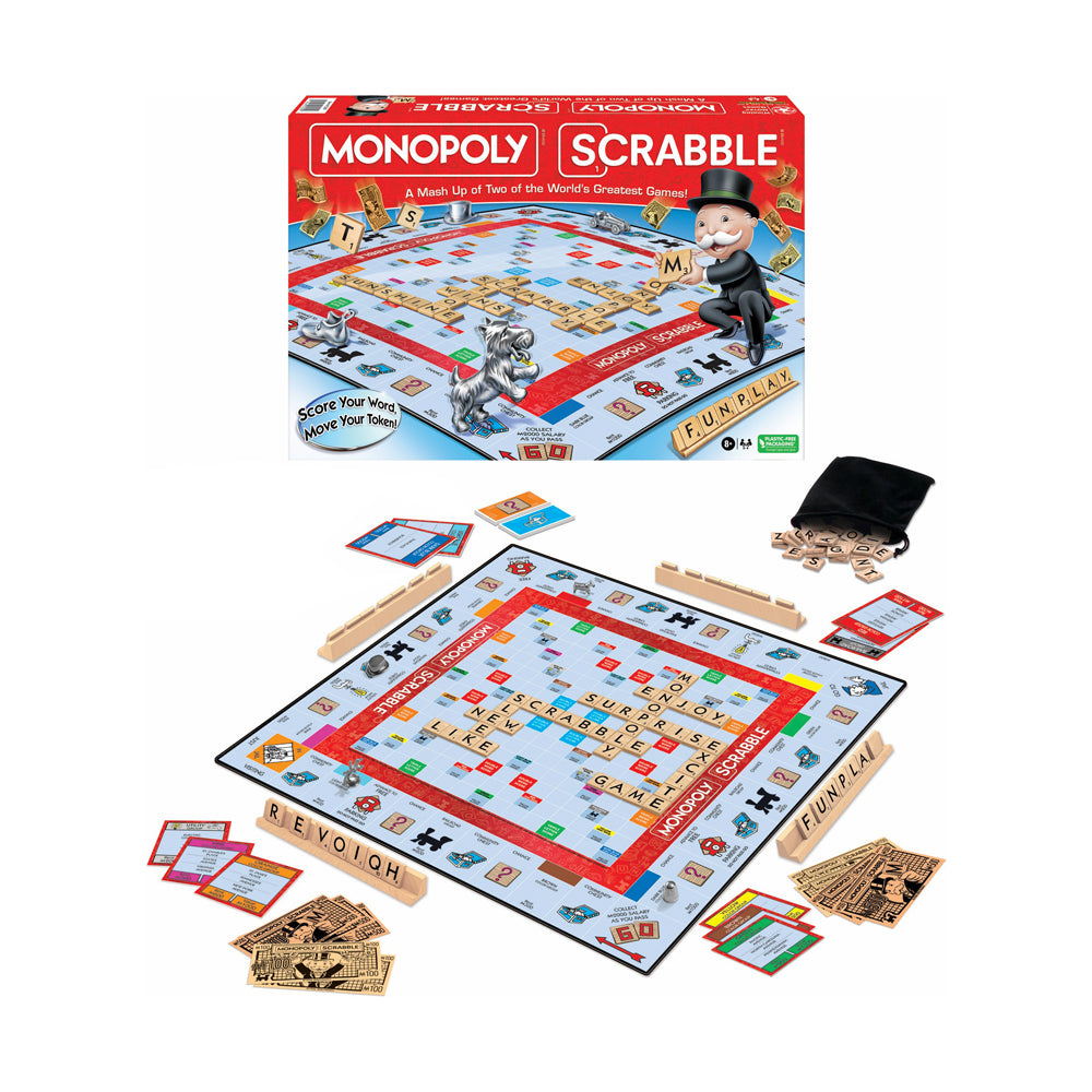 Monopoly Scrabble Hybrid Board Game by Winning Moves