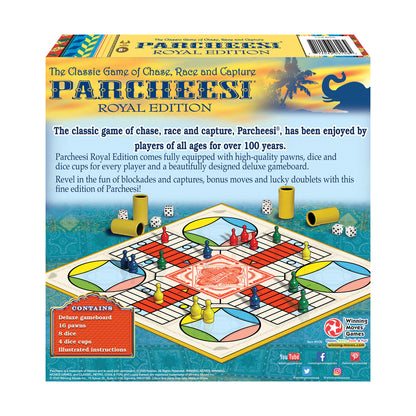 Parcheesi Royal Edition Classic Strategy Board Game