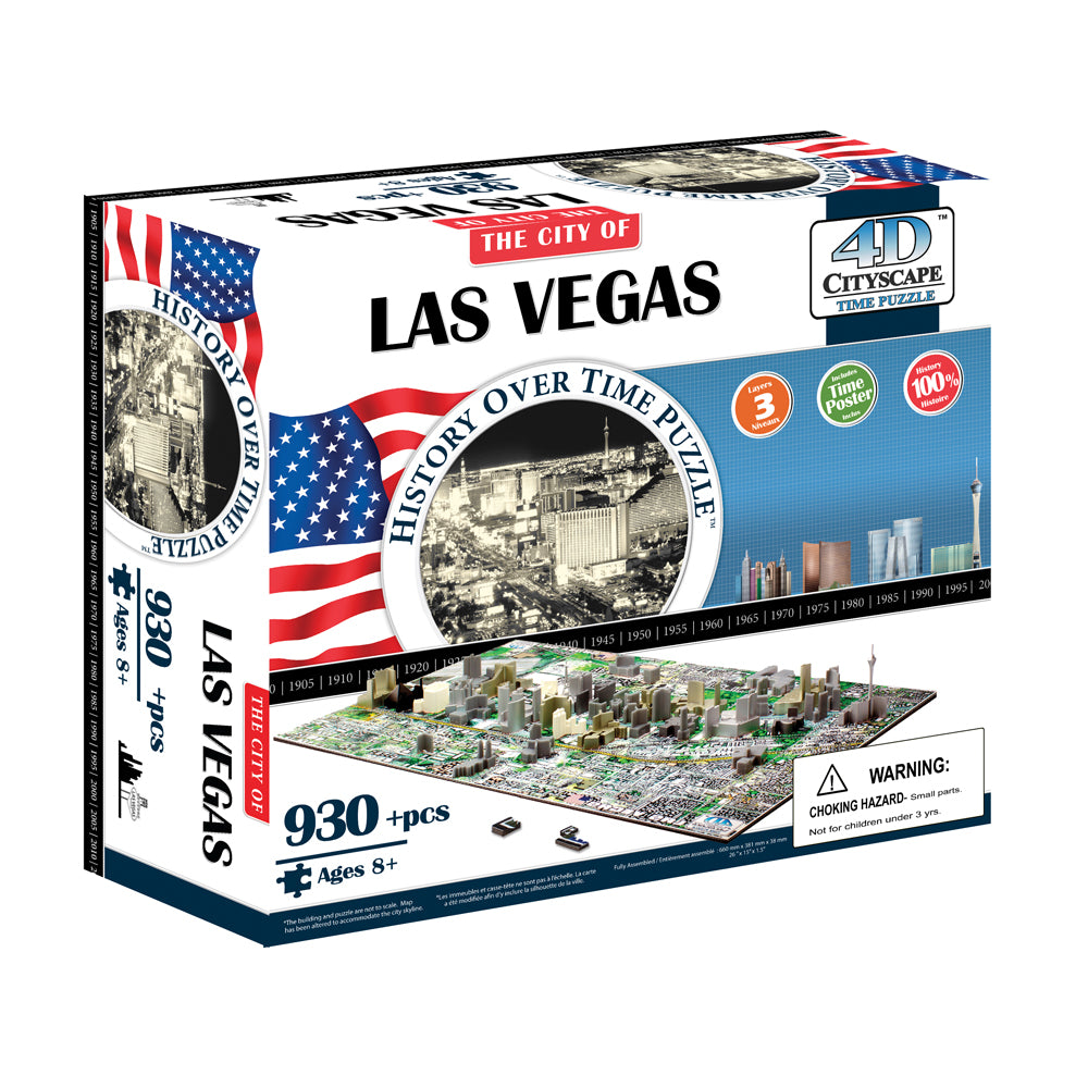 4D Cityscape Time Puzzle - Las Vegas, USA - 930 pc