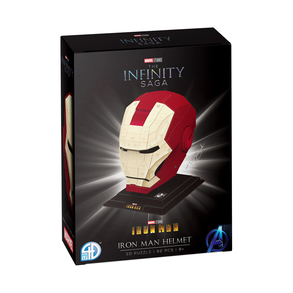 Marvel The Infinity Saga Iron Man Helmet 3D Puzzle - 92 Piece Set